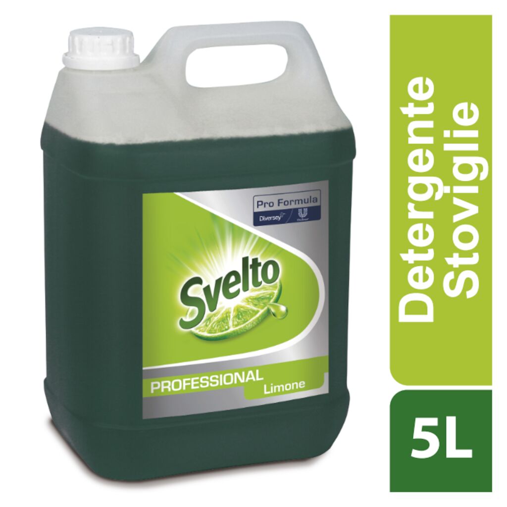 Svelto Liquido Più Limone 2x5L - Detergente liquido concentrato per il lavaggio manuale delle stoviglie